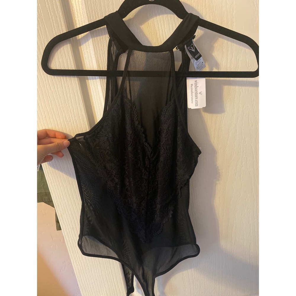 Windsor Black Lace Bodysuit